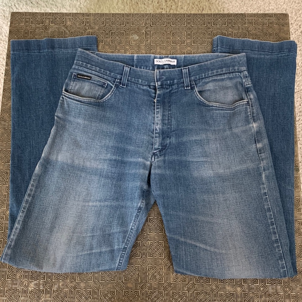 🔅Dolce & Gabana Bootcut Blue Denim Jeans Size EU 50